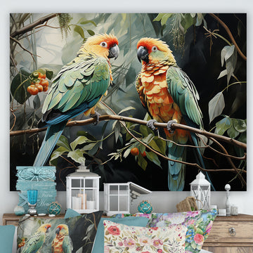 Whispers Of Feathery Elegance - Parrot Wall Art Prints